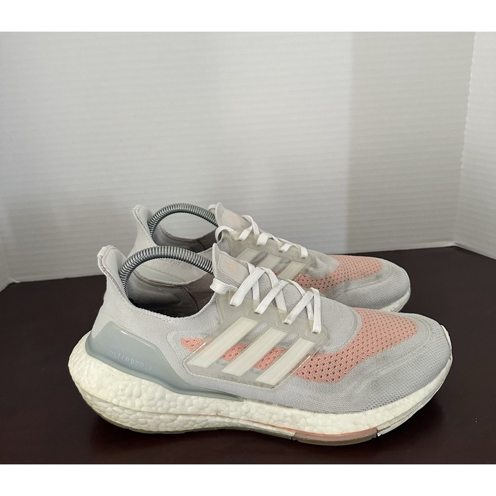 adidas UltraBoost 21 White Glow Pink FY0396 Women's Sneakers Shoes Size 9 US